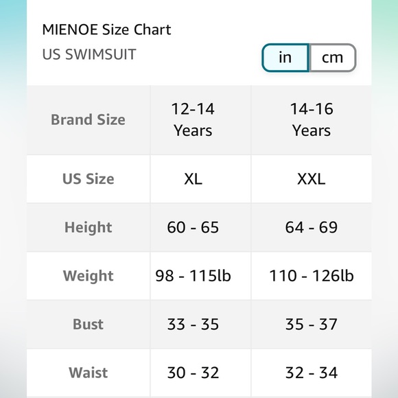 MIENOE Teen Girls' Swimsuits Two-Piece V-Neck Bikini Adjustable Shoulder Straps - Picture 5 of 11